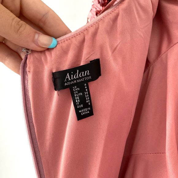 Pink sequin mid length dress - Picture 3 of 5